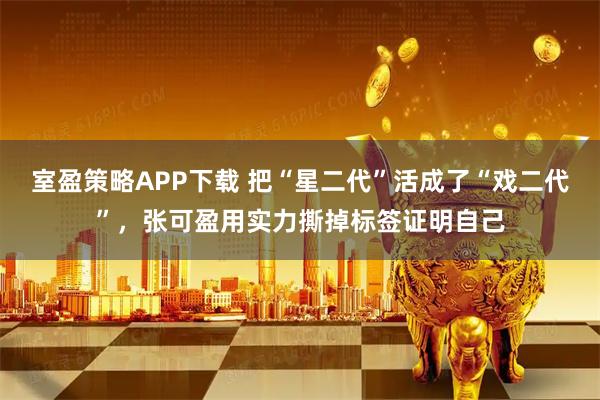 室盈策略APP下载 把“星二代”活成了“戏二代”，张可盈用实力撕掉标签证明自己